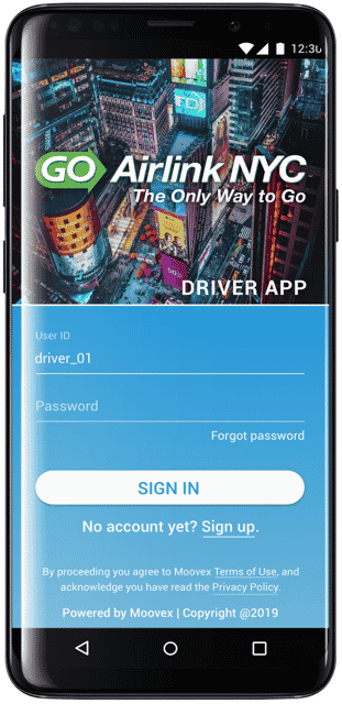 GO Airlink Driver App